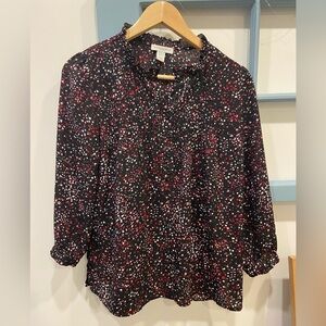 Carolina Belle Black and Red Blouse